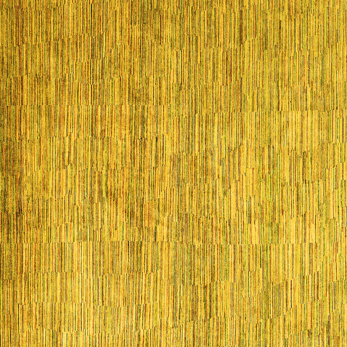 Square Oriental Yellow Modern Rug, abs4206yw