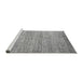 Sideview of Machine Washable Oriental Gray Modern Rug, wshabs4206gry