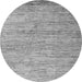 Round Machine Washable Oriental Gray Modern Rug, wshabs4206gry