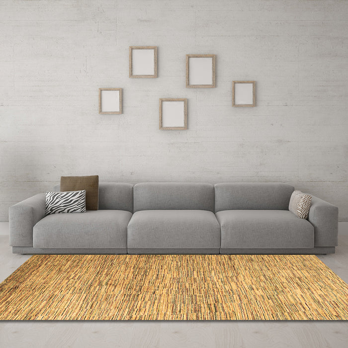 Machine Washable Oriental Brown Modern Rug in a Living Room,, wshabs4206brn