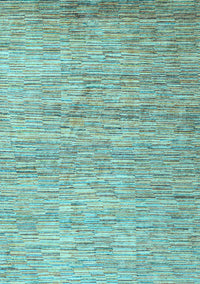 Oriental Light Blue Modern Rug, abs4206lblu