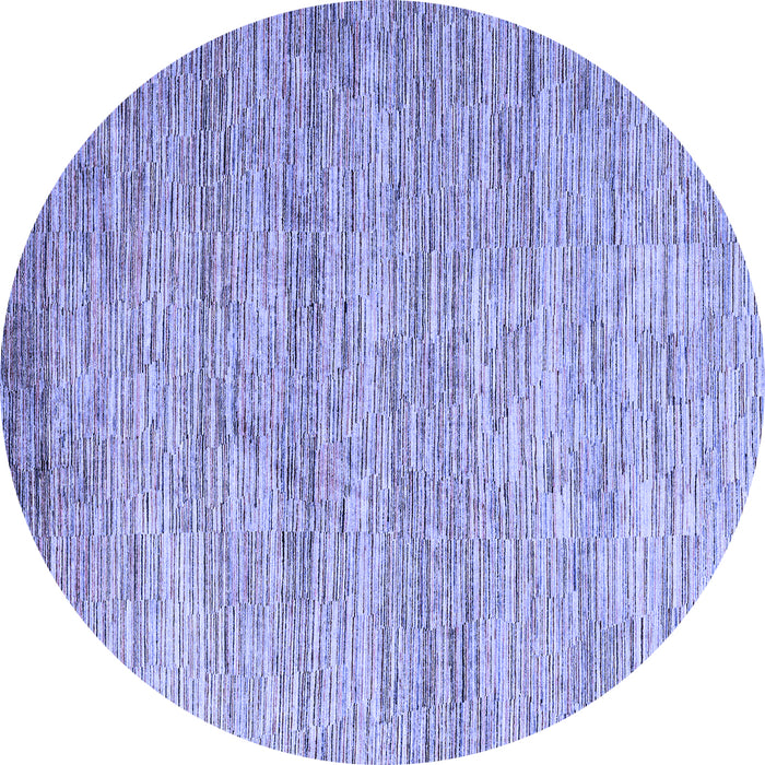 Round Oriental Blue Modern Rug, abs4206blu