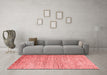 Modern Red Washable Rugs