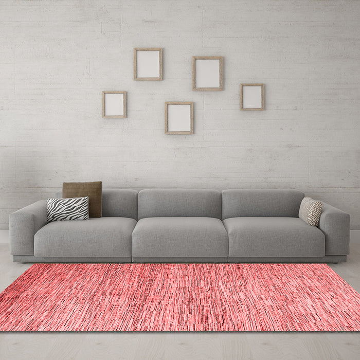 Modern Red Washable Rugs