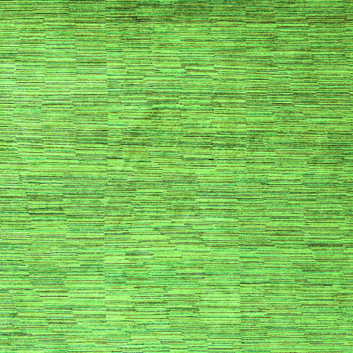 Square Machine Washable Oriental Green Modern Area Rugs, wshabs4206grn
