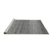 Sideview of Machine Washable Oriental Gray Modern Rug, wshabs4207gry