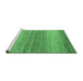 Sideview of Machine Washable Oriental Emerald Green Modern Area Rugs, wshabs4207emgrn