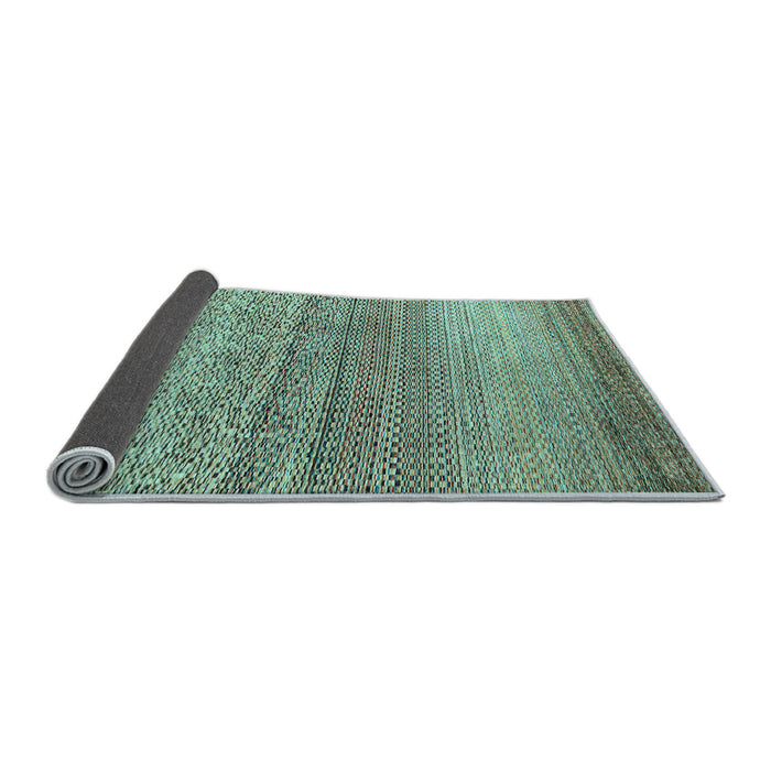 Sideview of Oriental Light Blue Modern Rug, abs4207lblu