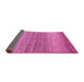 Sideview of Oriental Pink Modern Rug, abs4207pnk