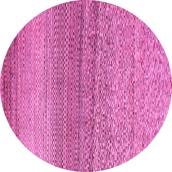 Round Oriental Pink Modern Rug, abs4207pnk
