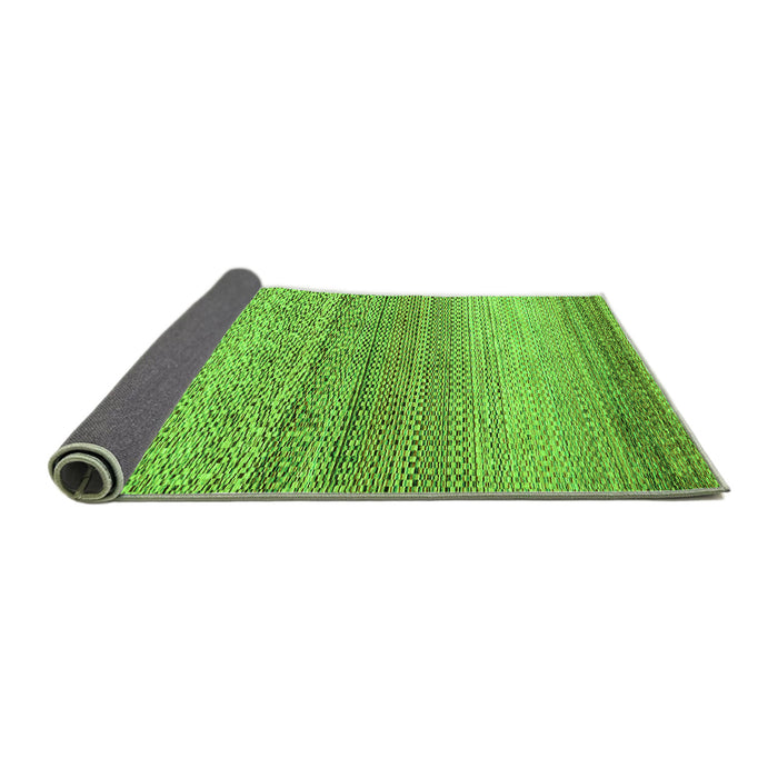 Sideview of Oriental Green Modern Rug, abs4207grn