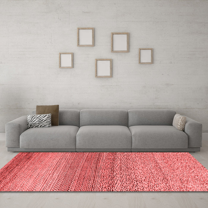 Modern Red Washable Rugs