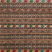 Square Abstract Red Oriental Rug, abs4208