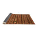 Sideview of Oriental Orange Modern Rug, abs4208org