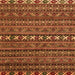 Square Machine Washable Oriental Orange Modern Area Rugs, wshabs4208org