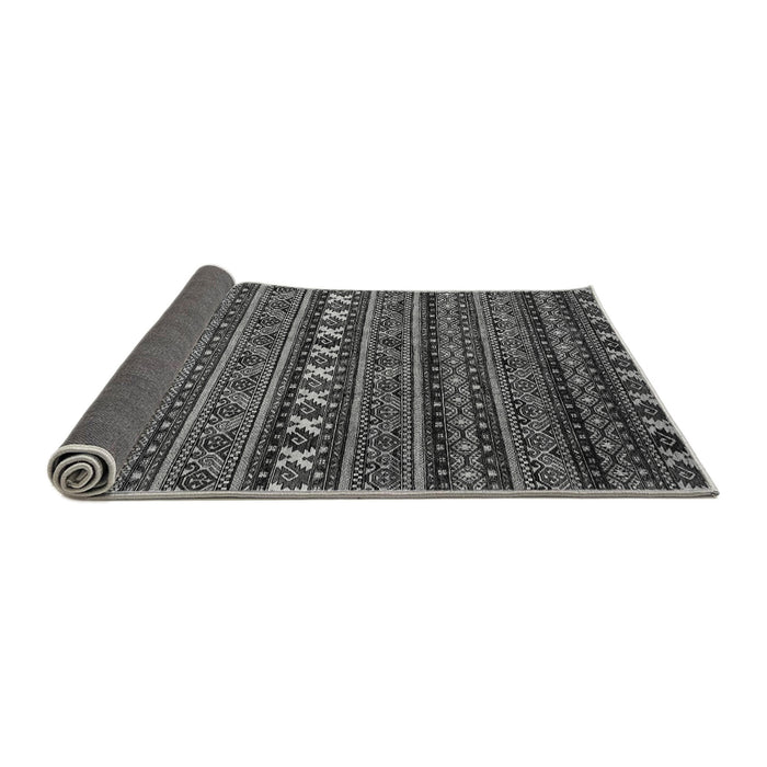 Sideview of Oriental Gray Modern Rug, abs4208gry