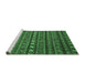 Sideview of Machine Washable Oriental Emerald Green Modern Area Rugs, wshabs4208emgrn