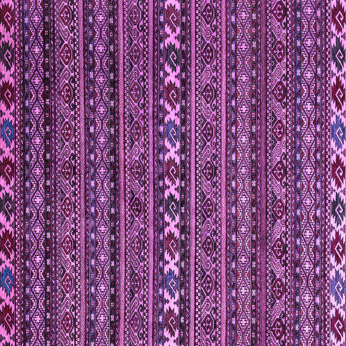 Square Machine Washable Oriental Purple Modern Area Rugs, wshabs4208pur