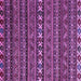 Square Machine Washable Oriental Purple Modern Area Rugs, wshabs4208pur