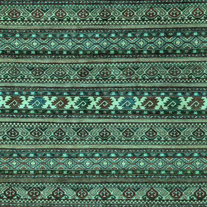 Machine Washable Oriental Turquoise Modern Area Rugs, wshabs4208turq