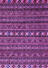 Machine Washable Oriental Purple Modern Area Rugs, wshabs4208pur