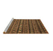 Sideview of Machine Washable Oriental Brown Modern Rug, wshabs4208brn