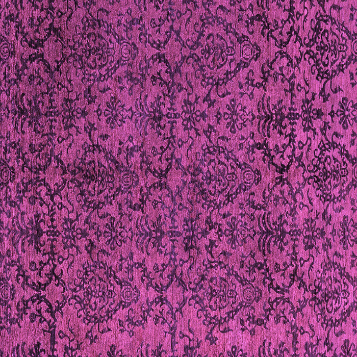 Square Machine Washable Oriental Purple Modern Area Rugs, wshabs4209pur