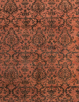 Abstract Saffron Red Oriental Rug, abs4209