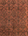 Abstract Saffron Red Oriental Rug, abs4209