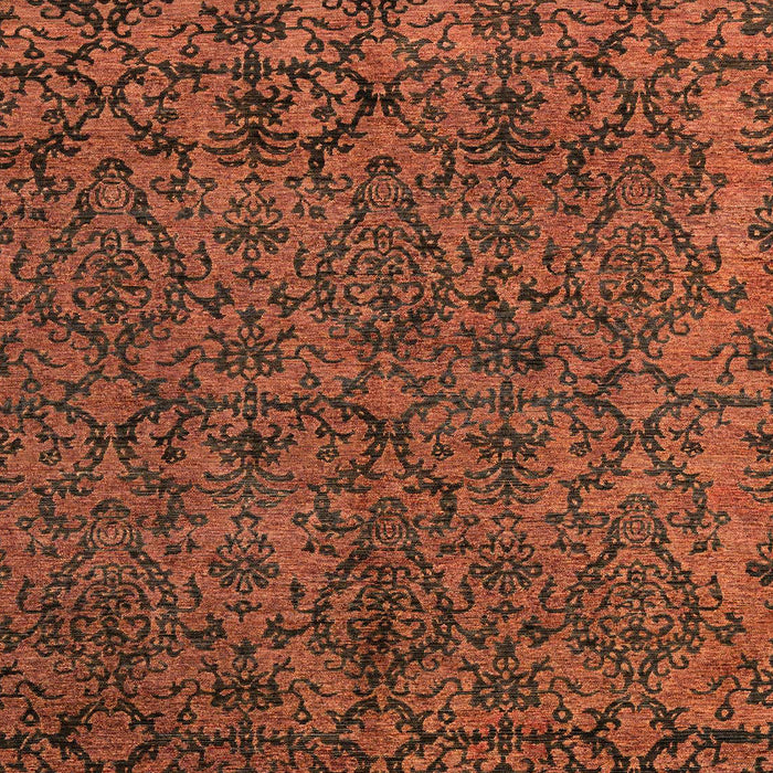 Abstract Saffron Red Oriental Rug, abs4209