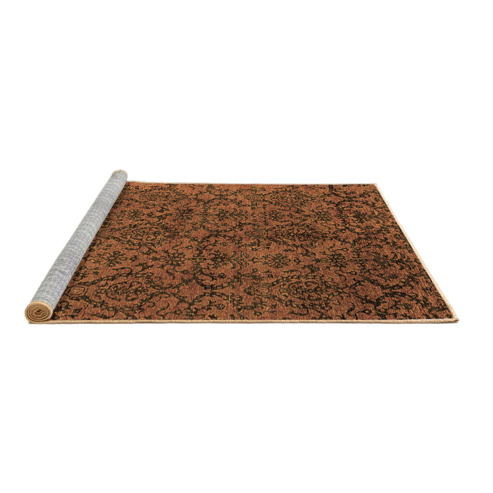 Sideview of Machine Washable Oriental Brown Modern Rug, wshabs4209brn
