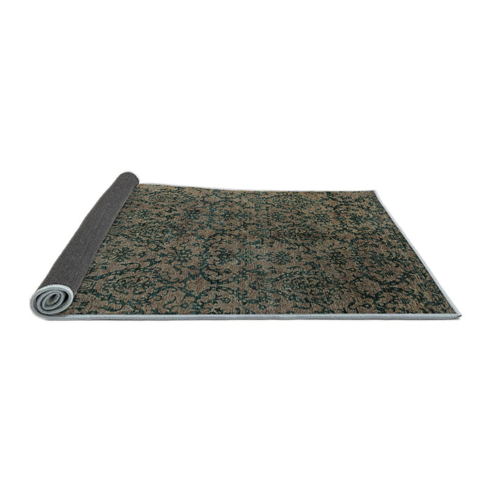 Sideview of Oriental Light Blue Modern Rug, abs4209lblu
