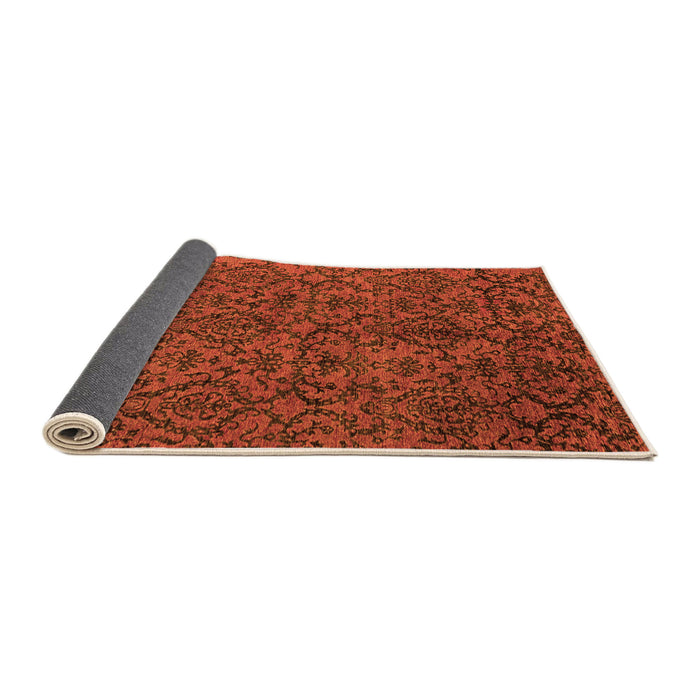 Sideview of Oriental Orange Modern Rug, abs4209org