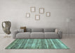 Machine Washable Abstract Light Blue Modern Rug in a Living Room, wshabs420lblu