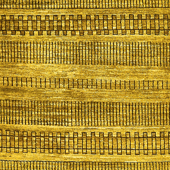 Machine Washable Abstract Yellow Modern Rug, wshabs420yw