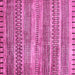 Square Machine Washable Abstract Pink Modern Rug, wshabs420pnk