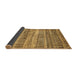 Sideview of Abstract Brown Modern Rug, abs420brn