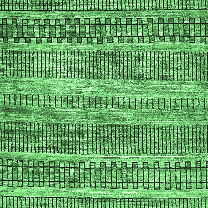 Machine Washable Abstract Emerald Green Modern Area Rugs, wshabs420emgrn