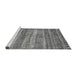 Sideview of Machine Washable Abstract Gray Modern Rug, wshabs420gry