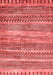 Abstract Red Modern Area Rugs