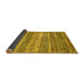 Sideview of Abstract Yellow Modern Rug, abs420yw