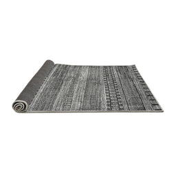 Sideview of Abstract Gray Modern Rug, abs420gry