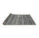 Sideview of Abstract Gray Modern Rug, abs420gry