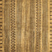 Square Abstract Brown Modern Rug, abs420brn