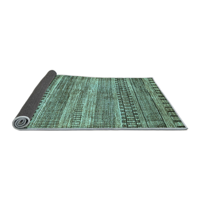 Sideview of Abstract Light Blue Modern Rug, abs420lblu