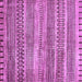 Square Machine Washable Abstract Purple Modern Area Rugs, wshabs420pur