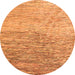 Round Oriental Orange Modern Rug, abs4210org