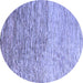 Round Oriental Blue Modern Rug, abs4210blu