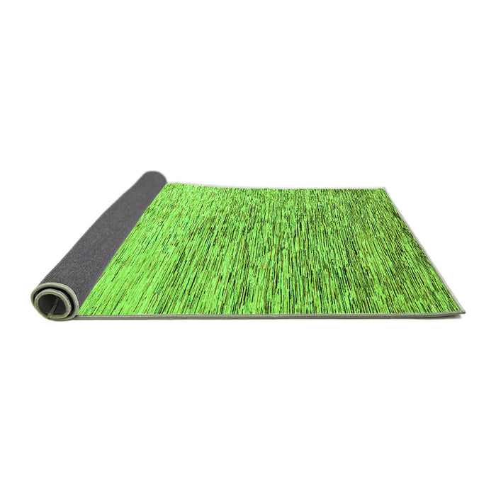 Sideview of Oriental Green Modern Rug, abs4210grn