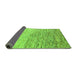 Sideview of Oriental Green Modern Rug, abs4210grn